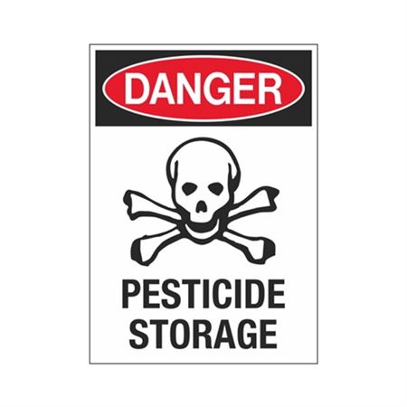 Danger Pesticide Storage 10" x 14" Sign